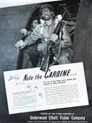 1942 WW2 CARBINE RIFLE Genuine Vintage Print Ad American Army Military Aviation