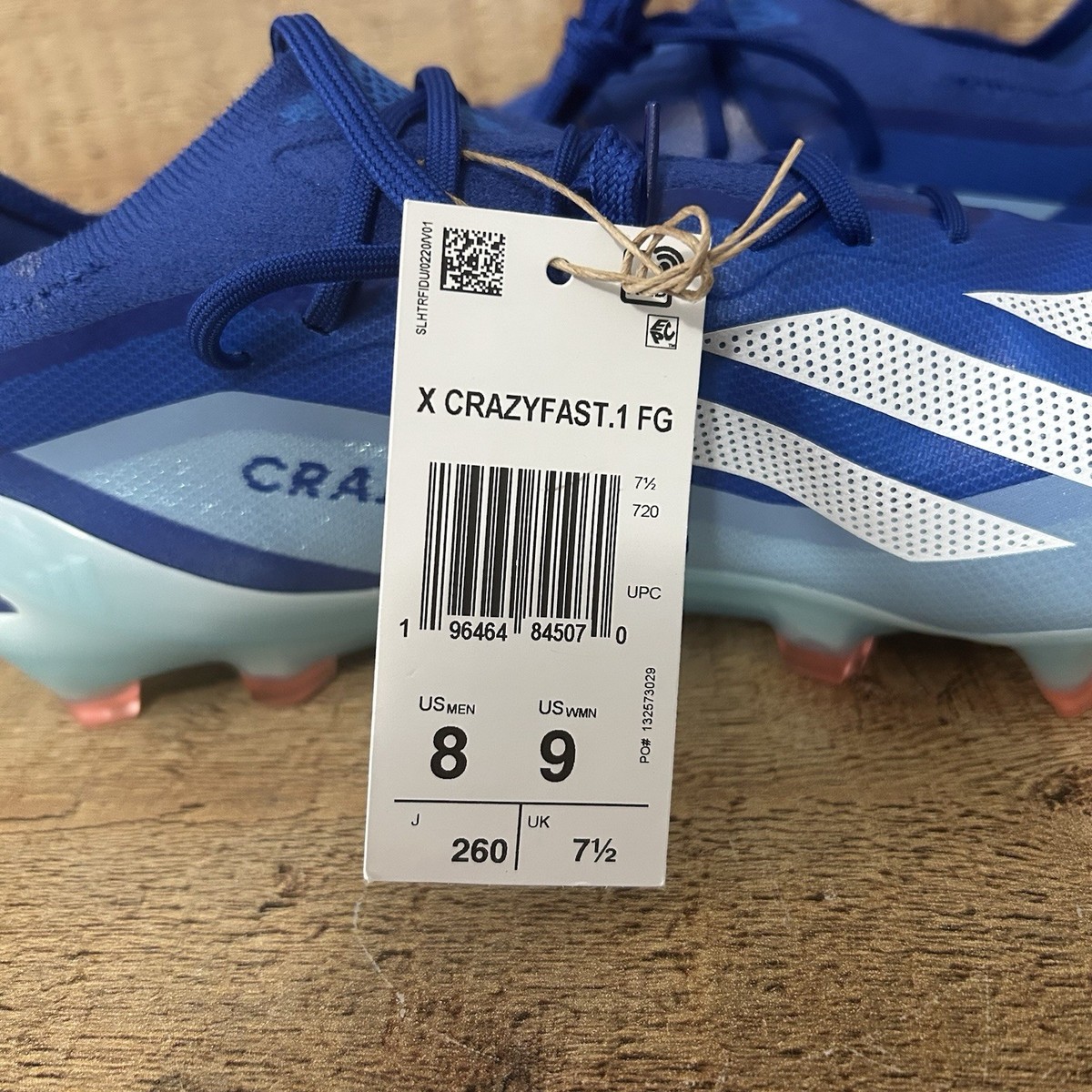 Adidas X Crazyfast.1 FG Soccer Cleats Boots Mens Size 8