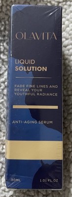 OLAVITA Liquid Solution Anti Aging Serum 30 ml 1.01 oz  New Sealed Exp 04/28