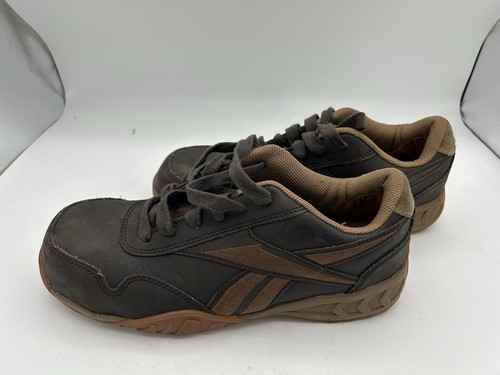 Zapatillas Reebok RB1940 punta de acero. Marrón/Negro Talla 8 Hombre o 10 Mujer - Imagen 2 de 8