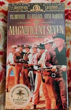 NEW/SEALED The Magnificent Seven VHS, 1960 Yul Brenner Steve McQueen