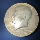 1967 Kennedy Half Dollar Philadelphia- 40% Silver —  free shipping