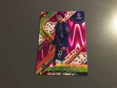 Topps Finest 24-25 Omari Kelly Man Chelsea Pink Parallel 107/250 Karte