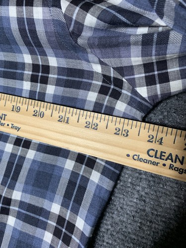 Theory Button Down Hemd Herren Large blau kariert Knopfleiste Langarm Freizeit - Bild 13 von 17