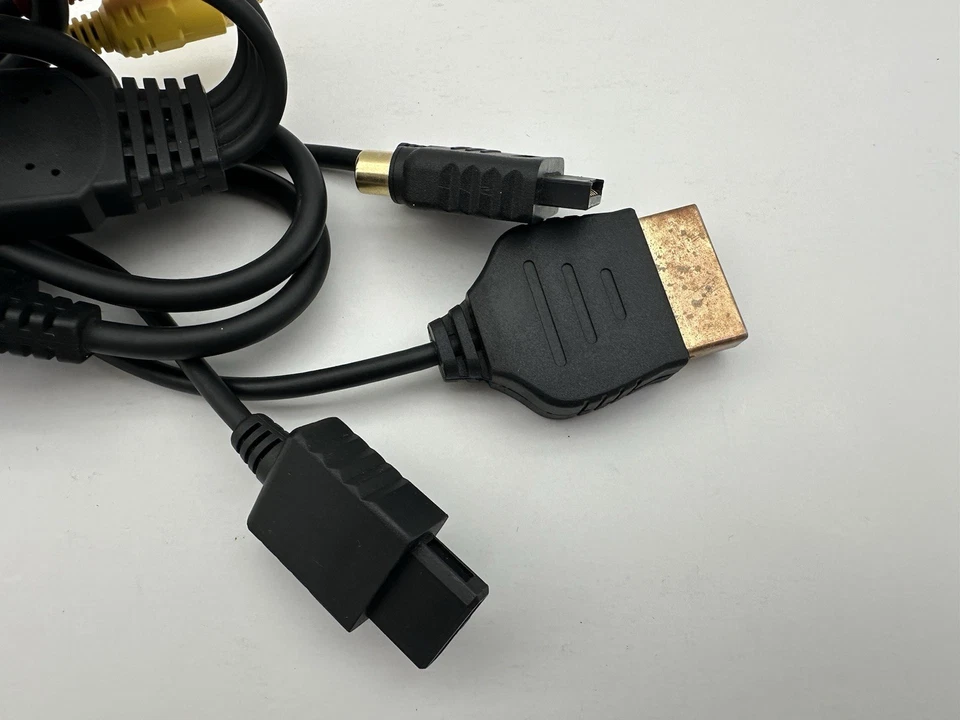 Cable de cable AV universal compuesto de video para PS1 PS2 XBOX SNES N64 GameCube Foto 2 de 4