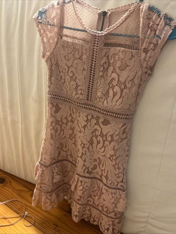 Girls Lace Zip Up Dress