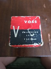 Vintage Voss Enlarging Lens with Original Box F3.5 /50MM MADE IN JAPAN