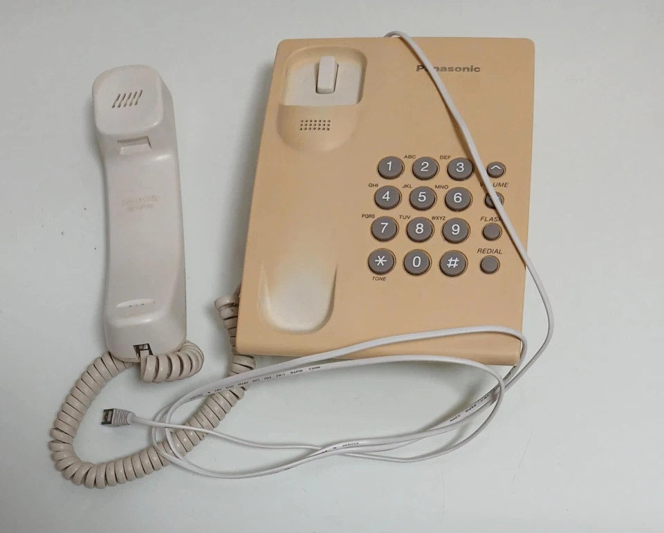 Teléfono Panasonic KX-TS500FXW Kx-Ts500 Original Malasia Usado Todo Funciona Foto 3 de 4