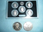 (2- 1oz. Silver Rounds) &( 2012 Silver Proof Quarters Set )