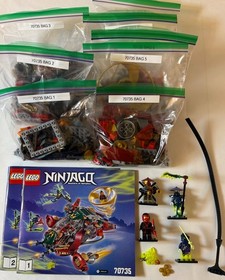 LEGO Ninjago 70735 Ronin R.E.X. 100% Complete Minifigs Instructions No Box