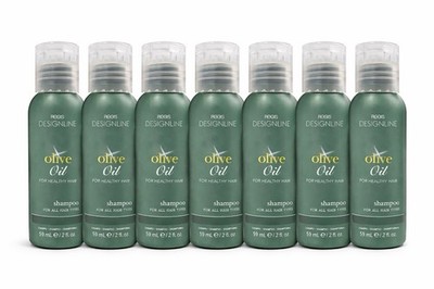 Regis Designline Olive Oil Shampoo All Hair Types 2 oz (7 PACK)  TRAVEL SIZE 