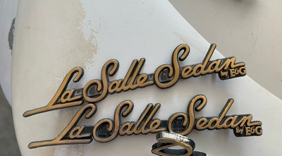 Cadillac La Salle Sedan by E&G Metal Emblem Roof Pillar Emblems