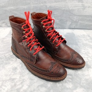Allen Edmonds Long Branch Wing Tip Dress Boots Pebble Leather Lace Up Men’s 10.5 Allen Edmonds Long Branch | eBay main image 2