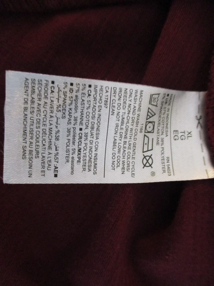 Top tejido Old Navy para mujer talla XL manga larga borgoña cuello en V Foto 4 de 4