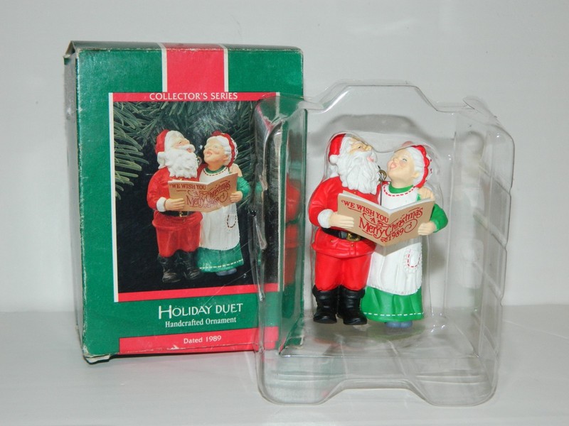 VTG Vintage 1989 Hallmark Holiday Duet Christmas Tree Ornament in Box