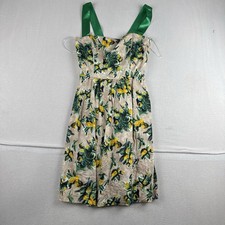 Zara Woman  Sundress  Pleated  Small Flower Pattern Cottagecore Farm Prarie