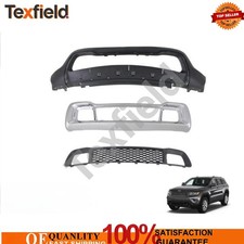 New 3pcs Front Bumper Cover Kit Textured For 2014 2015 2016 Jeep Grand Cherokee New 3pcs Front Bumper Cover Kit Textured For 2014 2015 2016 Jeep Grand Cherokee