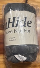 Unhide Lil  Marsh Pet Animals Blanket CHARCOAL CHARLIE 34  x 44  Brand New