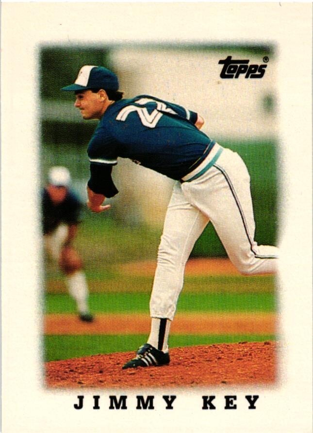 1988 Topps Major League Leaders Minis Jimmy Key #39 Toronto Blue Jays NrMt