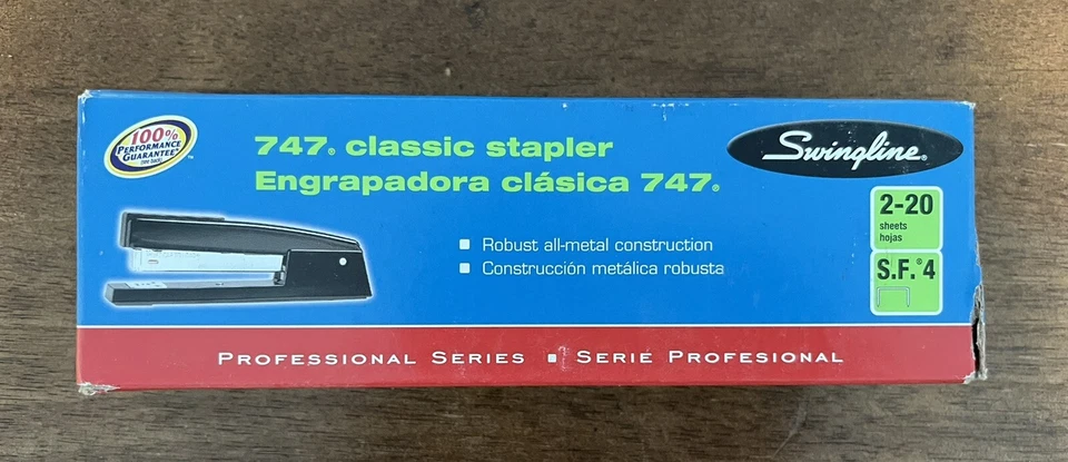 Lote de 5 grapas Swingline 747 clásica tira completa 20 hojas - negra Foto 2 de 4