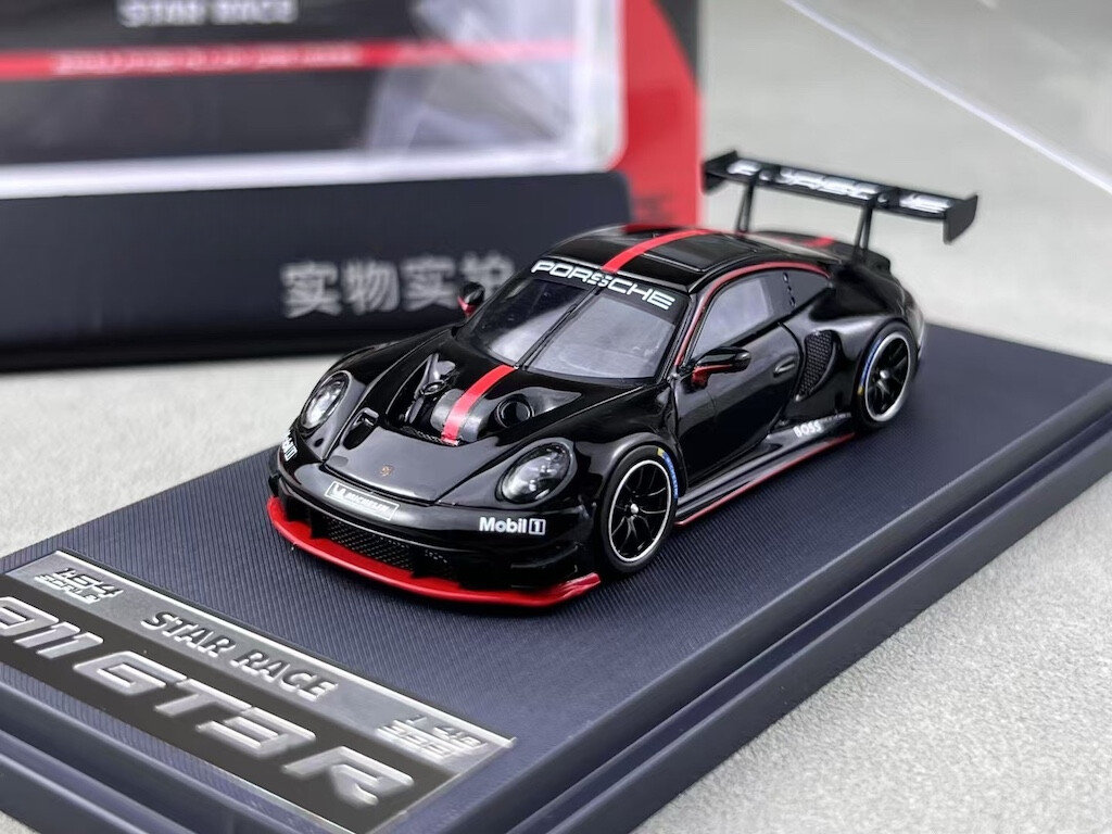 GB SR 1:64 Black 911 GT3 R Racing Sports Model Diecast GB SR 1:64 Black 911 GT3 R Racing Sports Model Diecast