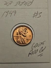 wheat penny 1949 GREAT RED BU 1949-P LOT #3 LINCOLN CENT  NICE UNC RED LUSTER