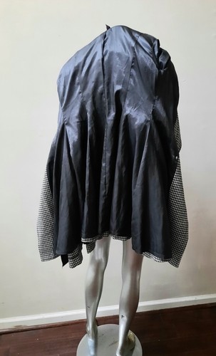 VTG Y2K PRINCESS BISHOP SLEEVES NOTCH COLLAR DOUBLE BREAST BELTED COAT sz S - Picture 6 of 6