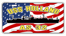 USS HOLLAND AS 32 License Plate U S Flag Military U S Navy USN PO6