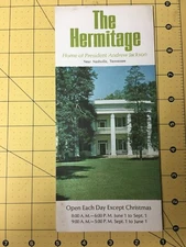 Vintage Brochure The Hermitage Home of President Andrew Jackson Nashville TN 