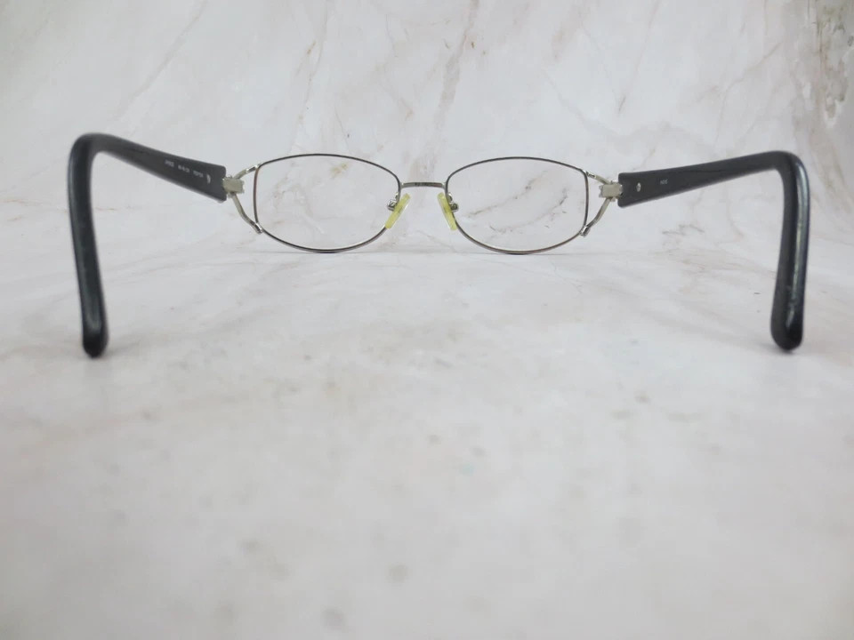 Marco de gafas indie para mujer de estaño borde completo lente transparente forma ovalada 52-17-135 Foto 4 de 4