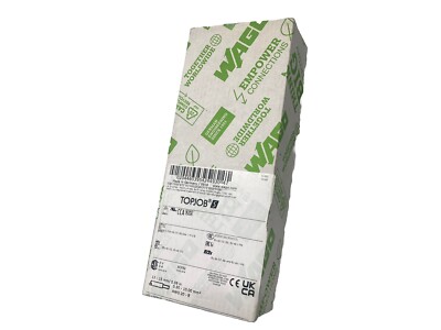 25ps. 2206-1307, WAGO, Topjob Ground Block With Push-Buttons; 3-Conductor.