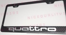Quattro Sline 100 Carbon Fiber Stainless Steel Frame Plate Including Caps