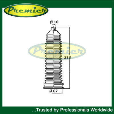 Premier Front Steering Rack Boot Set Fits Mercedes Sprinter M-Class VW Crafter