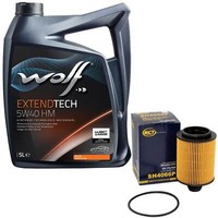 MotoröL Set 5W40 5 Liter + ÖLfilter SH 4066 P FüR Opel Insignia A 2.0 Cdti G09