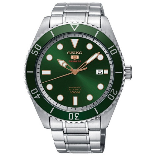 SEIKO 5 SRPB93J1 Automatic 23 Jewels Green Dial Stainless Steel Men Watch  JAPAN | eBay