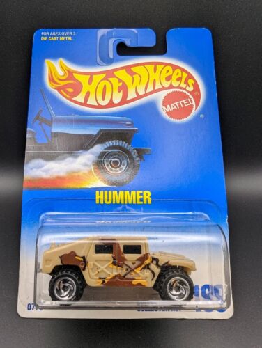Hot Wheels #188 Hummer Humvee Army Camouflage Vintage 1991 Release L38 - Picture 1 of 2