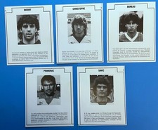 FUSSBALL LILLE LOSC 1982/83 SET mit 5 SELTENEN KARTEN ROOKIE CARD RARE COLLECTOR