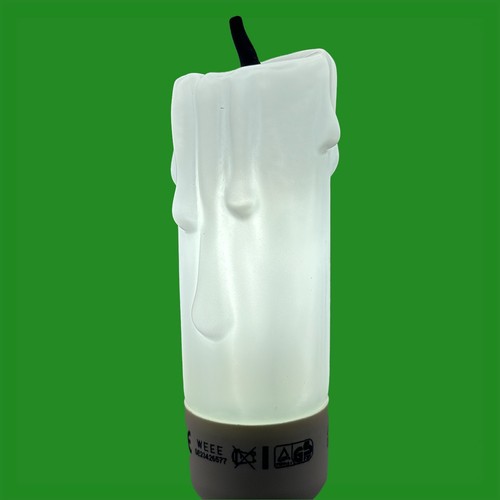 8x 5W CFL Wax Drip Effect Real Candle Light Bulbs, Daylight White 6400K, SES E14 - Picture 7 of 10