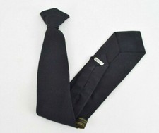 Uniform Cravats Black Clip  On Police Uniform Tie   Poly/Wool, Various Sizes