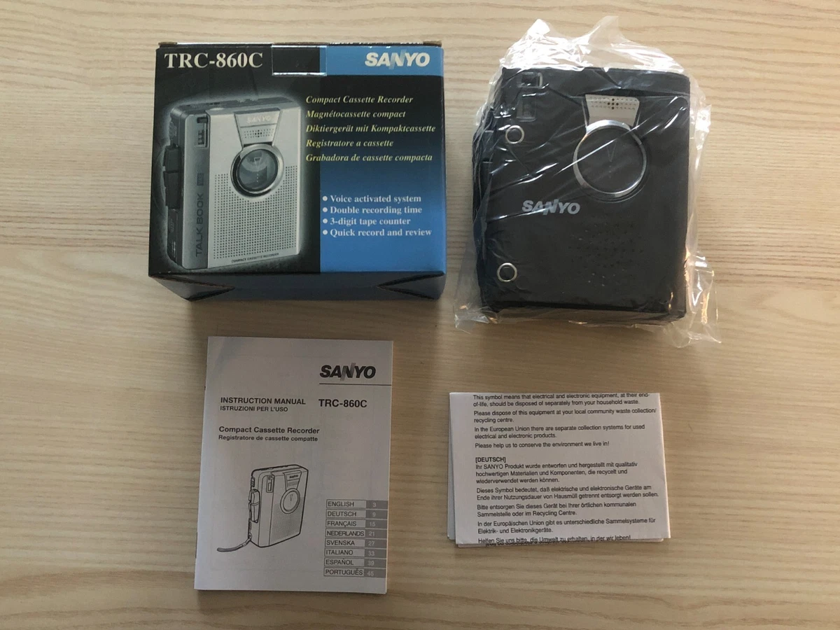 Lecteur Cassette Sanyo TRC 1150 – Vintage, Fonctionnel, Petite Usure