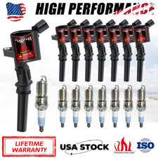 8x Ignition Coil Pack And Iridium Spark Plug For Ford F-150 4.6l 5.4l V8 Dg508