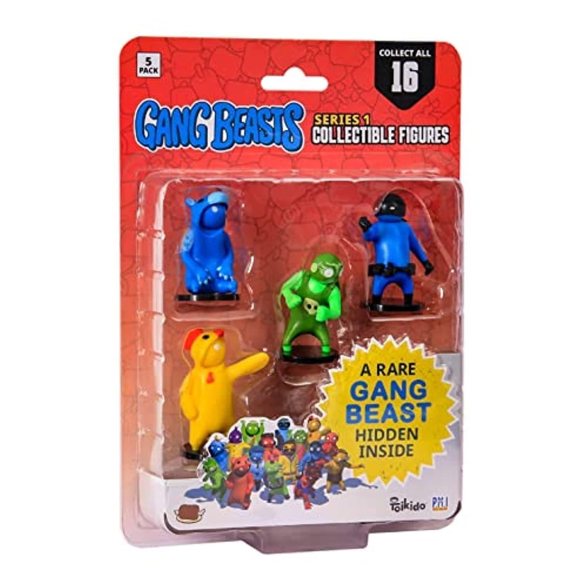 Lansay Gang Beasts Figuren-Pack – 8 Zufällige Spielfiguren, Je 4,5 Cm