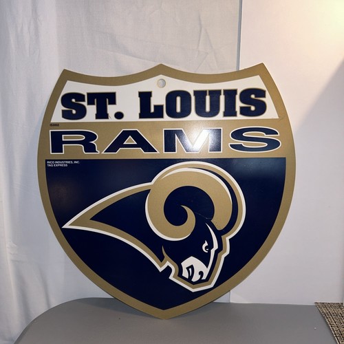 Vintage St. Louis Rams Locker Room Sign NFL Qty 3 - Picture 3 of 4
