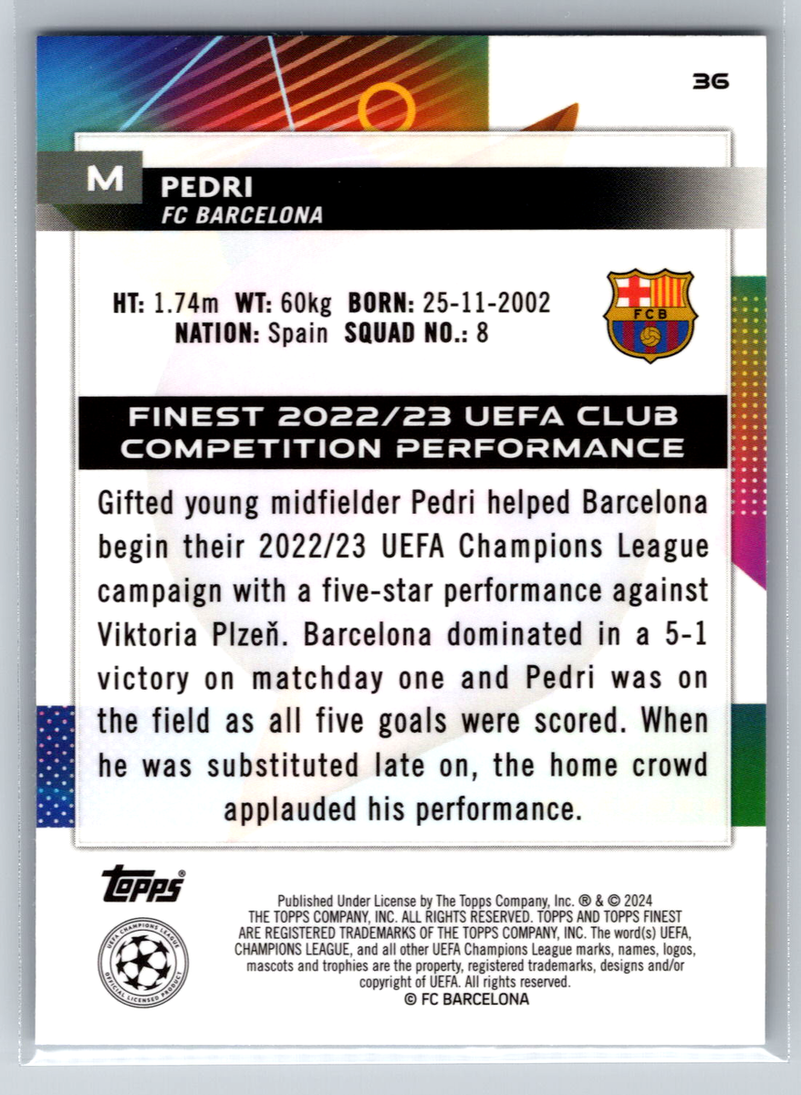 RC ルーキーカード PEDRI ぺドリ TOPPS リフラクター topps ペドリ FCバルセロナ ルーキーカード - メルカリ