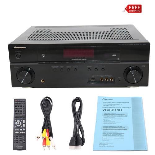 Pioneer VSX-819H-K 5.1 Channel Dolby DTS HDMI A/V Receiver with Remote - Bundle