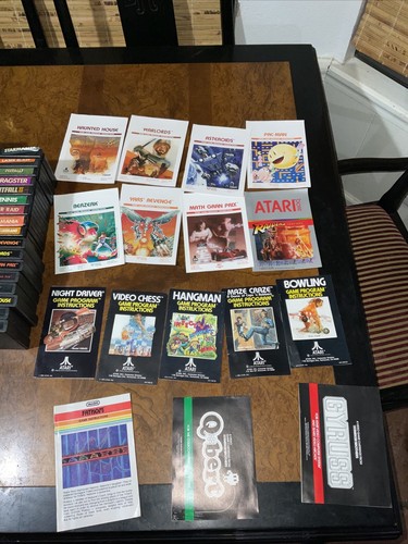 Lot Of (66) Atari Games 2600 - Berzerk , ET , PAC-MAN, POPEYE ,CENTIPEDE + - Picture 12 of 14