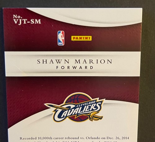 2014-15 Immaculate Adidas Logo Patch Shawn Marion 1/2 - Picture 4 of 6