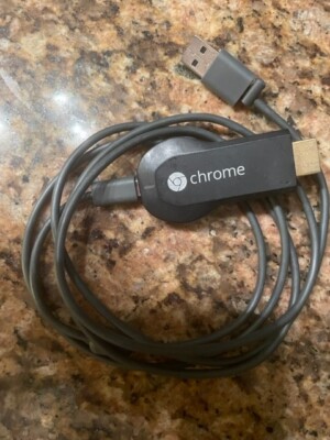 Google Chromecast (1st Generation) HDMI Media Streamer - Black (H2G2-42)