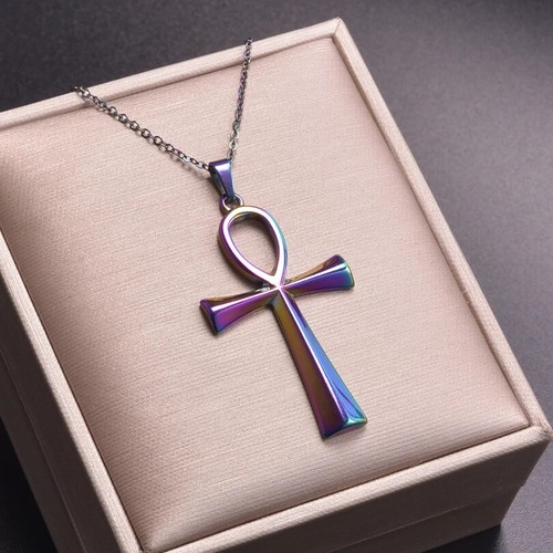 GLOWCAT Ancient Egypt Anke Cross Pendant Necklaces For Women Men Accessories No - Picture 39 of 44
