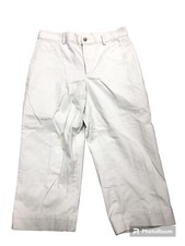 Ralph Lauren Polo Sport women vintage White plaid casual cotton trousers size 10